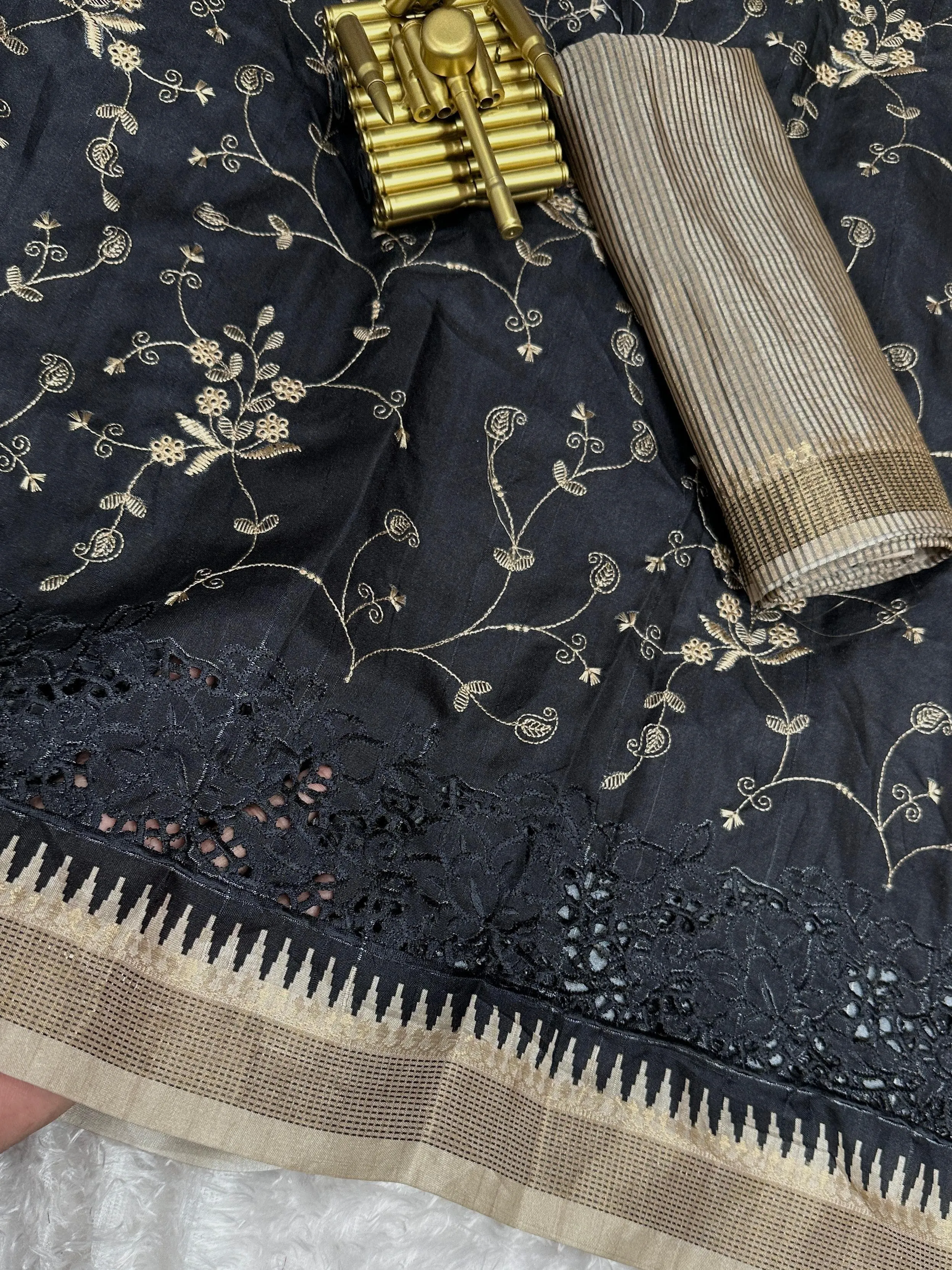 Buy Soft Cotton Tusser Premium Saree in Surat - Reseller Bazzar